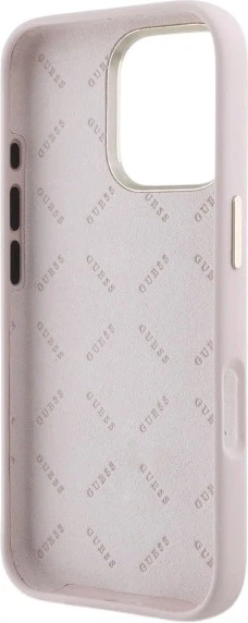 Etui Guess Silicone Logo Strass 4G do Apple iPhone 16 Pro Light Pink (GUHCP16LM4DGPP) - obraz 7