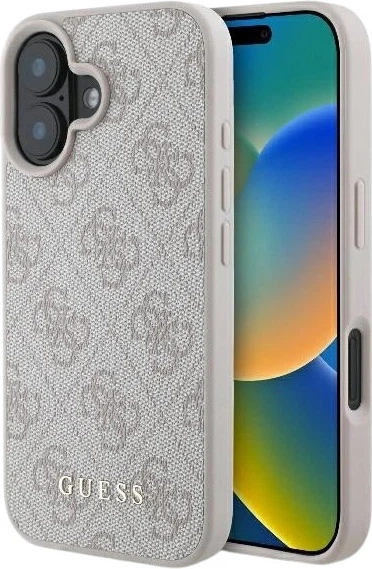 Etui Guess 4G Classic do Apple iPhone 16 Plus Pink (GUHCP16MG4GFPI) - obraz 1