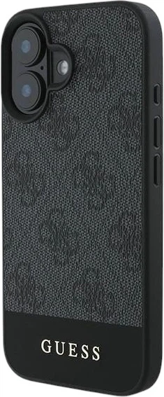 Etui Guess 4G Bottom Stripe do Apple iPhone 16 Plus Grey (GUHCP16MG4GLGR) - obraz 3