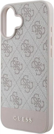 Etui Guess 4G Bottom Stripe do Apple iPhone 16 Plus Pink (GUHCP16MG4GLPI) - obraz 6