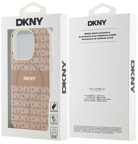 Etui DKNY IML Mono & Stripe MagSafe do Apple iPhone 14 Pro Pink (3666339267650) - obraz 8