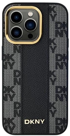 Etui DKNY Leather Checkered Mono Pattern MagSafe do Apple iPhone 14 Pro Black (3666339259815) - obraz 3