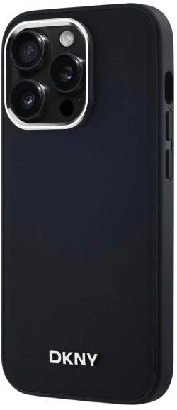 Etui DKNY Plain Logo MagSafe do Apple iPhone 14 Pro Black (3666339260095) - obraz 2