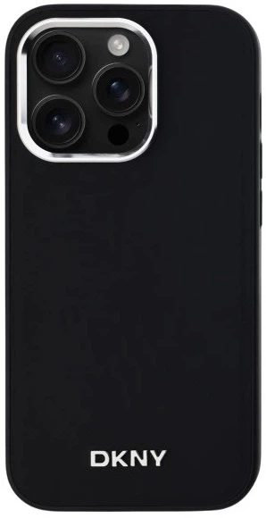 Etui DKNY Plain Logo MagSafe do Apple iPhone 14 Pro Black (3666339260095) - obraz 3