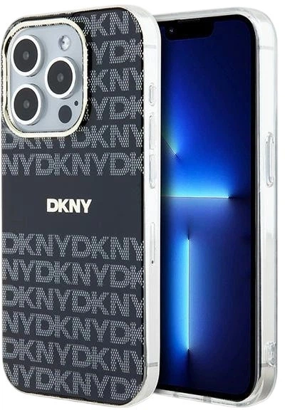 Etui DKNY IML Mono & Stripe MagSafe do Apple iPhone 14 Pro Max Black (3666339268084) - obraz 1