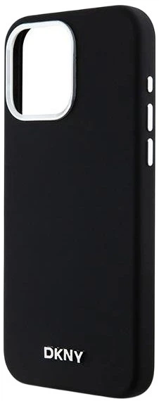 Etui DKNY Liquid Silicone Small Metal Logo MagSafe do Apple iPhone 14 Pro Max Black (3666339265700) - obraz 5