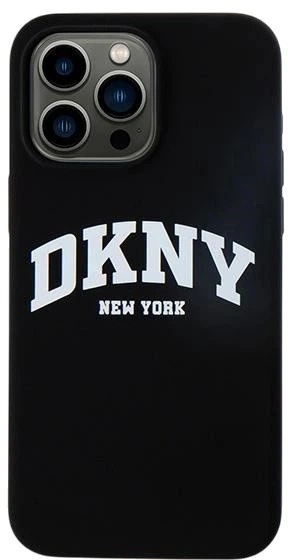Etui DKNY Liquid Silicone White Printed Logo MagSafe do Apple iPhone 14 Pro Max Black (3666339266684) - obraz 3