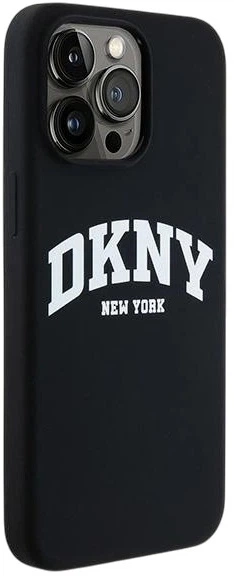 Etui DKNY Liquid Silicone White Printed Logo MagSafe do Apple iPhone 14 Pro Max Black (3666339266684) - obraz 4