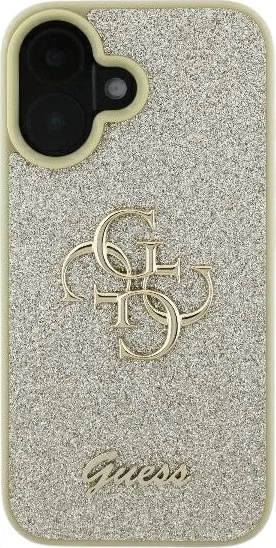 Панель Guess Fixed Glitter Big 4G для Apple iPhone 16 Plus Gold (GUHCP16MHG4SGD) - зображення 2