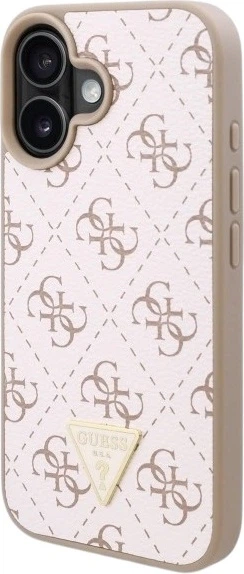 Панель Guess New 4G Triangle для Apple iPhone 16 Plus White (GUHCP16MPG4GPH) - зображення 3