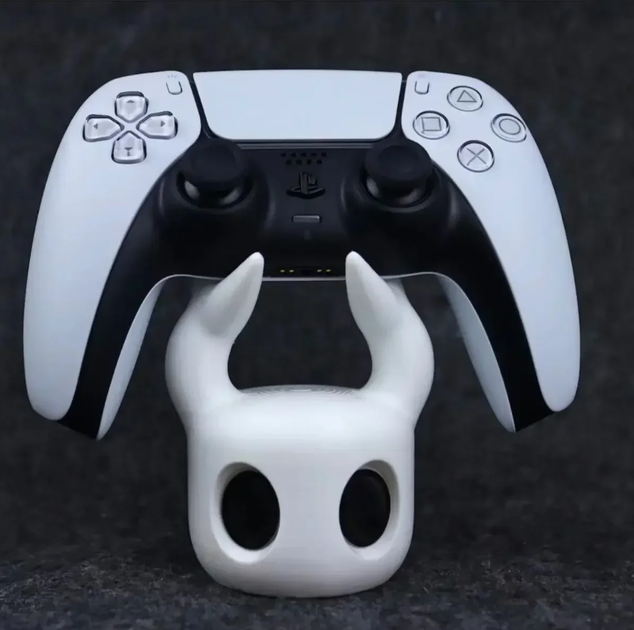 Фигурка Подставка для геймпада Hollow Knight, держатель для джойстика PS4/PS5/Switch/Xbox, декоративная фигурка-стенд в виде шлема Полого Рыцаря (GS938) - изображение 2