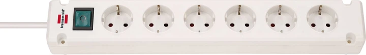 Przedłużacz Brennenstuhl Bremounta 6 gniazd 3 m Biały (1150650326) - obraz 1