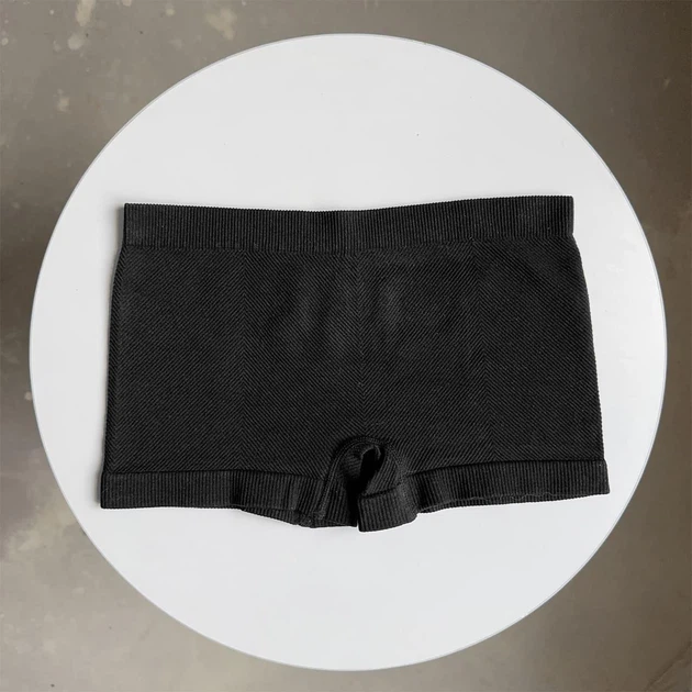Женские эластичные шортики боксеры Ouno 83098 в полосу, Черные L/XL - изображение 3
