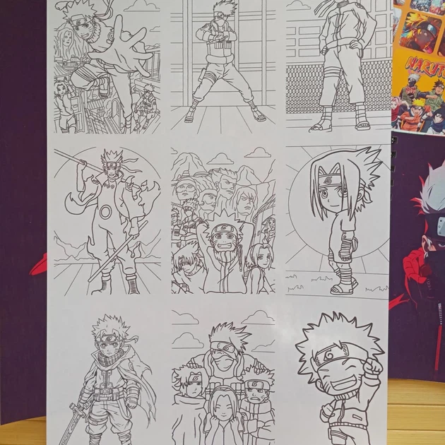 Раскраска + блокнот Аниме Наруто Naruto 22402 - изображение 2