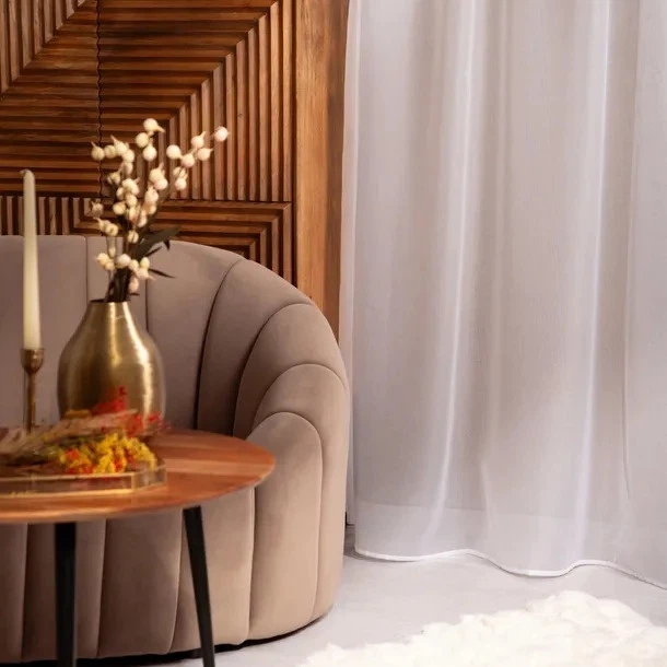 Фіранка Homla B2 Essentials Swiss з тасьмою біла 140 x 250 см (5906496717772) - зображення 5