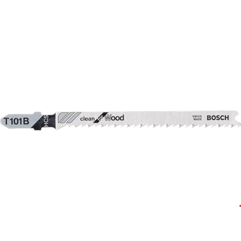 Brzeszczoty do wyrzynarki Bosch T 101 B Clean for Wood, HCS 100 szt. (2608637876) - obraz 2