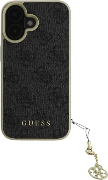 Etui Guess 4G Charms Collection do Apple iPhone 16 Black (GUHCP16SGF4GGR) - obraz 2