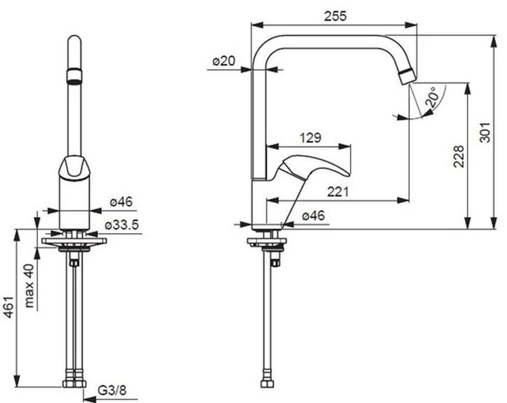 Bateria kuchenna Oras Polara 1438F - obraz 2