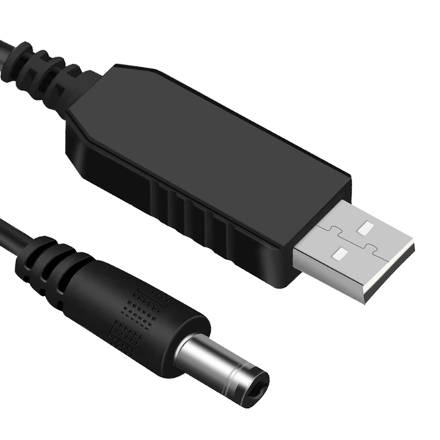 Кабель для роутера від павербанка юсб дс usb шнур для модему від павер банку універсальний 12 вольт маршрутизатор вай фай підвищуючий перехідник dc адаптер wifi конвертер живлення провід для інтернету ups 5.5 x 2.1 - зображення 4