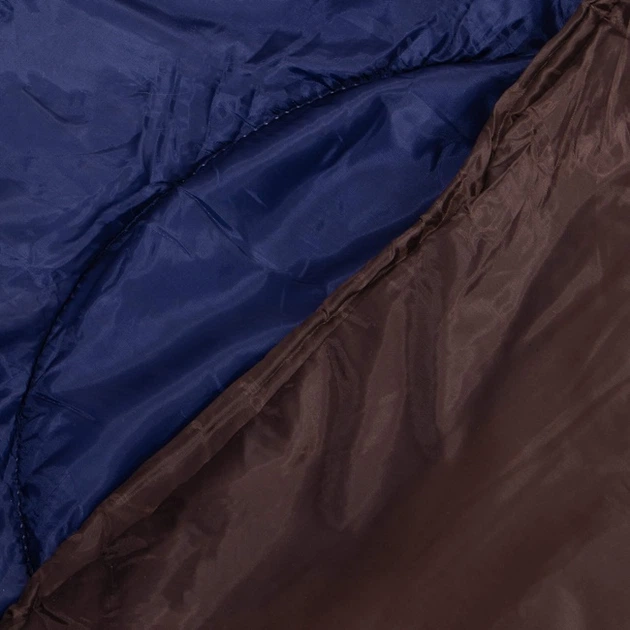 Śpiwór turystyczny z kapturem 2w1 Springos CS0121 220x80 cm Brązowy (5907719479279) - obraz 5