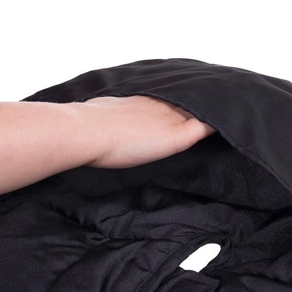 Конверт Springos SB0019 4 в 1 з хутром для коляски санок гондоли 90 см Золотий чорний (5907719410371) - зображення 10