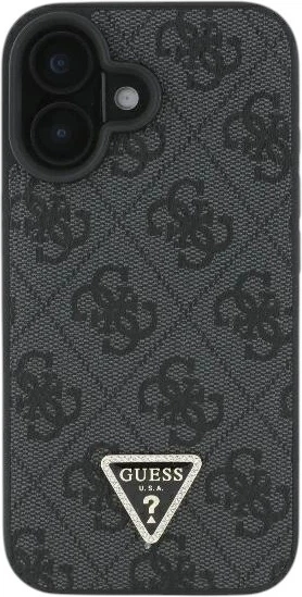 Панель Guess Leather Metal Logo Strass Crossbody для Apple iPhone 16 Black (GUHCP16SP4TDSCPK) - зображення 2