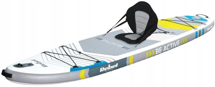 Дошка SUP надувна Rebel Active RBA 4507 Біла (5901890120685) - зображення 1