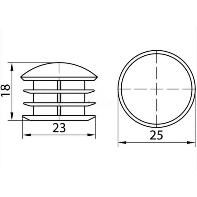 Заглушка Sigma плоска накладна R-17 для хромованої труби D=25мм Хром (ZG0838) - Фото 2 Заглушка Sigma плоска накладна R-17 для хромованої труби D=25мм Хром (ZG0838) - изображение 2
