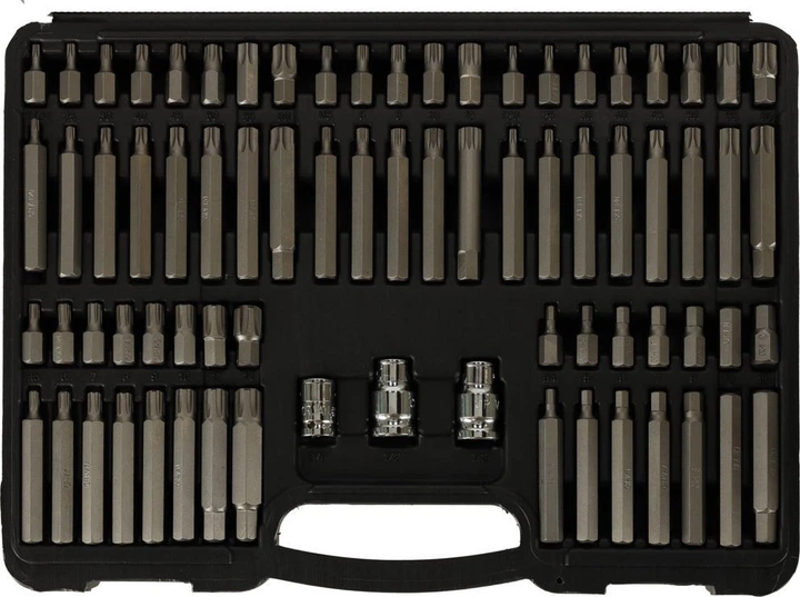 Набір біт для викрутки Kafuwell KX4722 75 шт. (5903039738089) - зображення 1