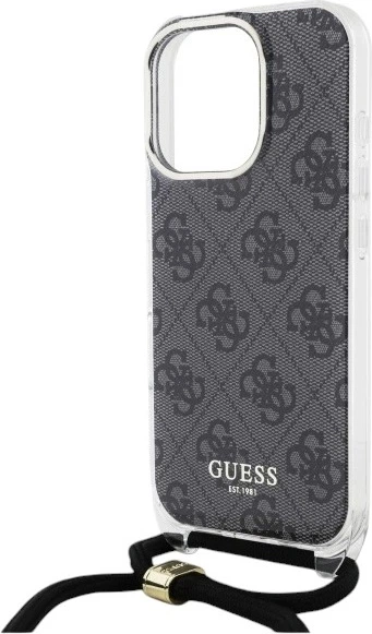 Панель Guess Crossbody Cord 4G Print для Apple iPhone 16 Pro Max Black (GUHCP16XHC4SEK) - зображення 5