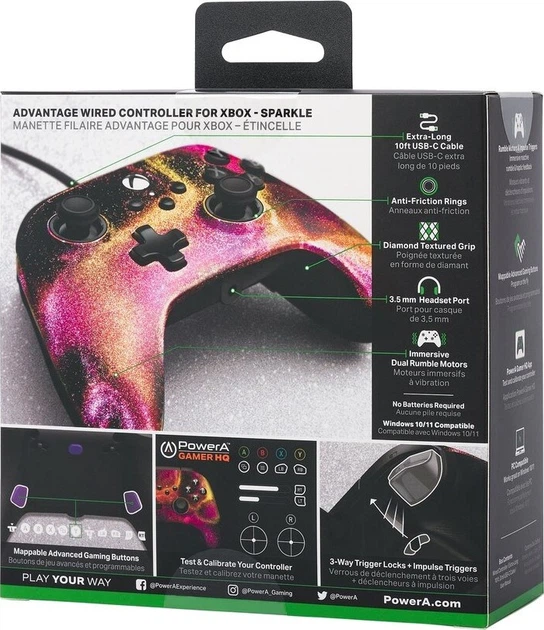 Kontroler PowerA Advantage Wired Controller Sparkle (XBGP0219-01) - obraz 13