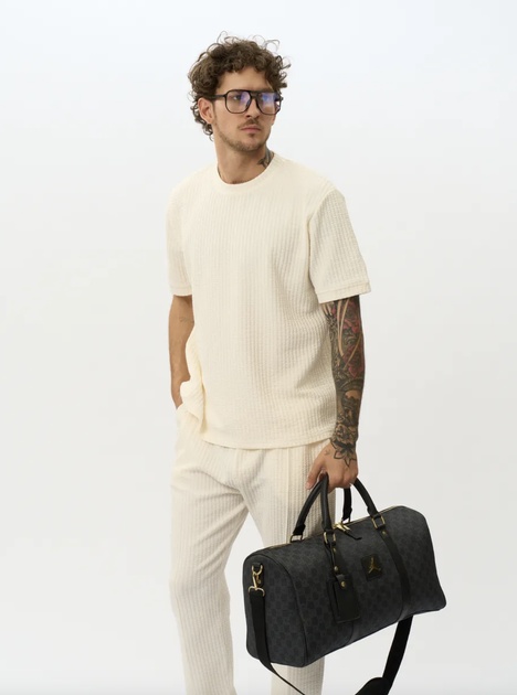 Спортивная сумка через плечо Jordan Duffle Monogram черная. - изображение 6