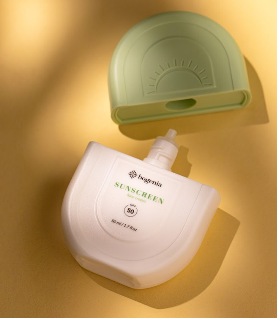 Солнцезащитный крем Sunscreeen Face Cream SPF50+ от Bogenia 50 мл - изображение 2