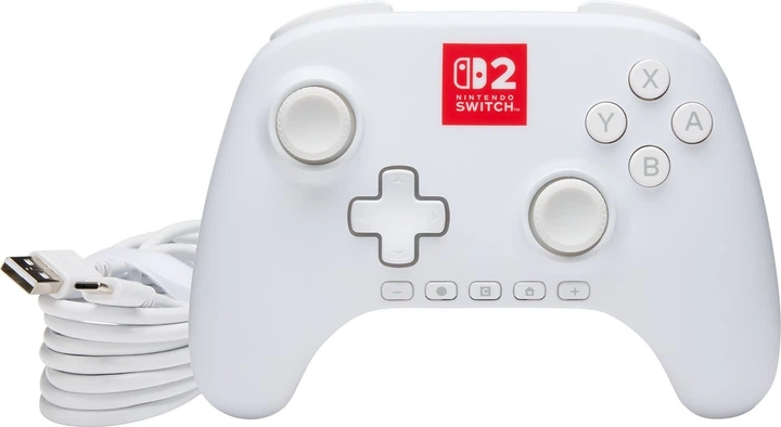 Kontroler PowerA Advantage Wired Controller for Nintendo Switch 2 with Lumectra White (NSGP0524-01) - obraz 10