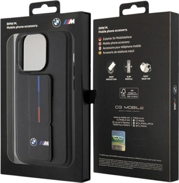 Etui BMW Grip Hot Stamp do Apple iPhone 15 Pro Max Black (BMHCP15X22GSLK) - obraz 8