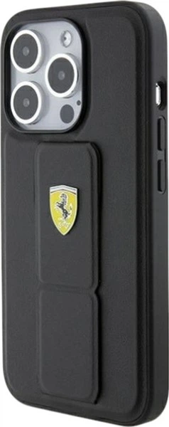 Панель Ferrari Grip Stand Metal Logo для Apple iPhone 15 Pro Max Black (FEHCP15XGSPSIK) - зображення 2
