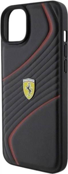 Панель Ferrari Twist Metal Logo для Apple iPhone 15 Plus/14 Plus Black (FEHCP15MPTWK) - зображення 6