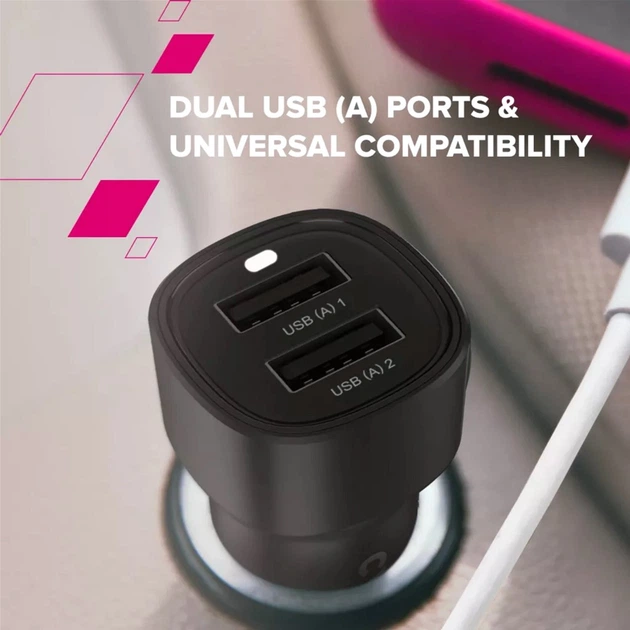 Автомобільний зарядний пристрій Canyon OnDrive 24 24W 2xUSB-A Black (CNE-CCABR2AA) - зображення 10