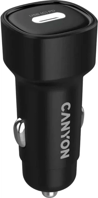 Автомобільний зарядний пристрій Canyon OnDrive 30 PD 30W USB-C Black (CNE-CCABR2C) - зображення 4