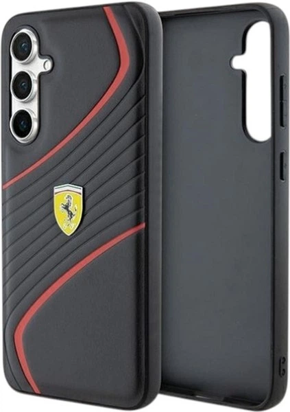 Etui Ferrari Twist Metal Logo do Samsung Galaxy S23 FE Black (FEHCS23FEPTWK) - obraz 1