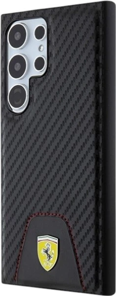 Etui Ferrari Carbon Stitched Bottom do Samsung Galaxy S24 Ultra Black (FEHCS24LN3PUK) - obraz 2