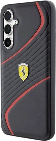 Etui Ferrari Twist Metal Logo do Samsung Galaxy S23 FE Black (FEHCS23FEPTWK) - obraz 2