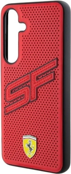 Etui Ferrari Big SF Perforated do Samsung Galaxy S24 Plus Red (FEHCS24MPINR) - obraz 6