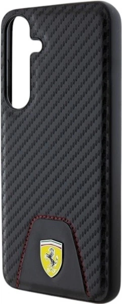 Etui Ferrari Carbon Stitched Bottom do Samsung Galaxy S24 Plus Black (FEHCS24MN3PUK) - obraz 6