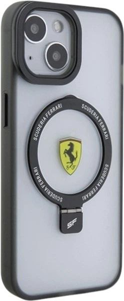 Панель Ferrari Ring Stand 2023 Collection MagSafe для Apple iPhone 15 Plus/14 Plus Black (FEHMP15MUSCAK) - зображення 4