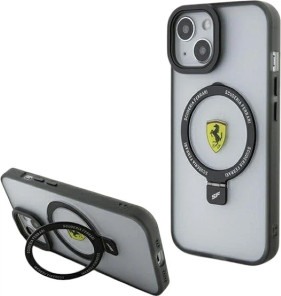 Etui Ferrari Ring Stand 2023 Collection MagSafe do Apple iPhone 15/14/13 Transparent (FEHMP15SUSCAH) - obraz 1