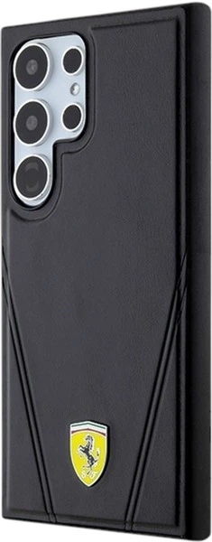Etui Ferrari Hot Stamp V Lines MagSafe do Samsung Galaxy S24 Ultra Black (FEHMS24LP3BAK) - obraz 2