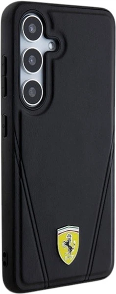 Etui Ferrari Hot Stamp V Lines MagSafe do Samsung Galaxy S24 Plus Black (FEHMS24MP3BAK) - obraz 4