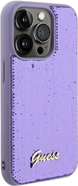 Etui Guess Sequin Script Metal do Apple iPhone 13/13 Pro Purple (GUHCP13LPSFDGSU) - obraz 4