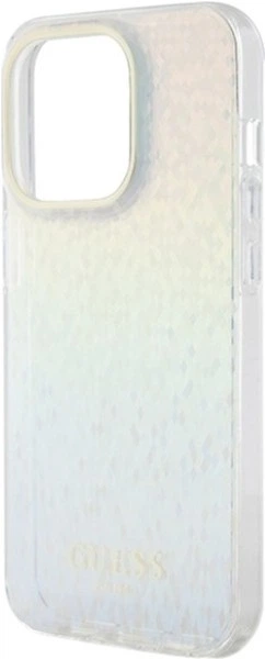 Etui Guess IML Faceted Mirror Disco Iridescent do Apple iPhone 14 Pro Multicolor (GUHCP14LHDECMI) - obraz 6